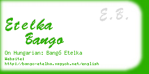 etelka bango business card